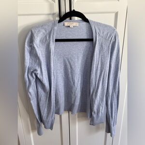 LOFT light baby blue cardigan